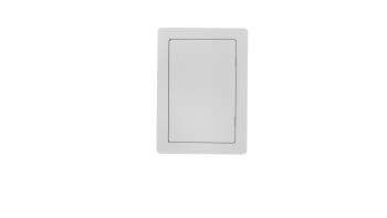 front view of non-fire rated picture frame plastic access panel