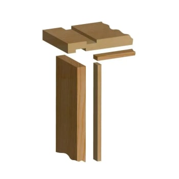 whitewood door lining set and stops