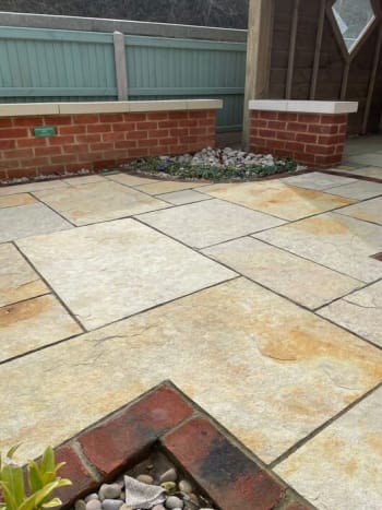 Yellow Limestone Paving Slabs Patio Pack (~15m2/Pack)