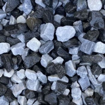 black ice chippings close up