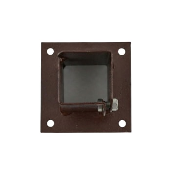 bolt down post support look down view