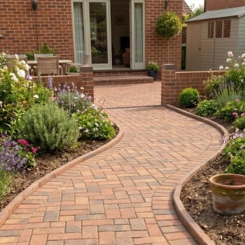 brindle block paving pathway