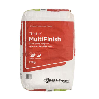 British Gypsum Thistle MultiFinish Plaster 25kg