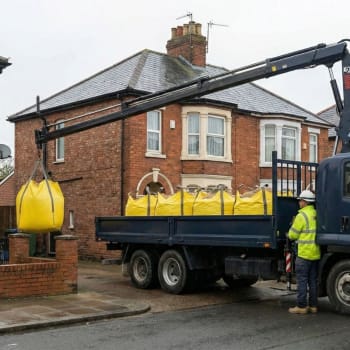 bulk bag delivered on a hiab