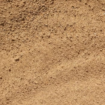 close up of plastering sand