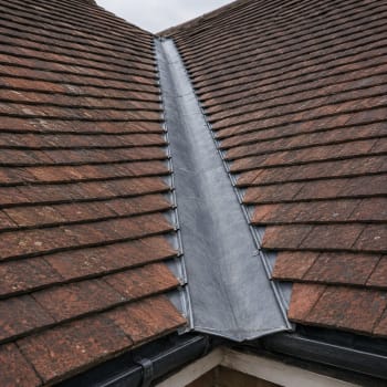 code 4 lead flashing pitched valley gutters
