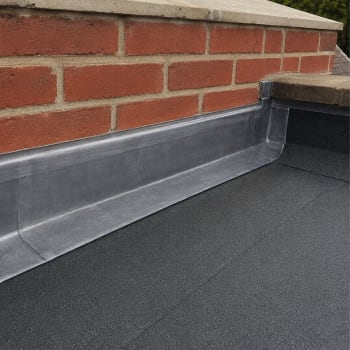 code 5 lead flashing on a flat roof