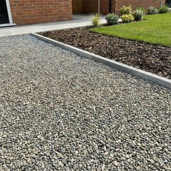 flat top path edging driveway