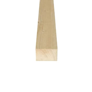 head on view of 3x2 par timber
