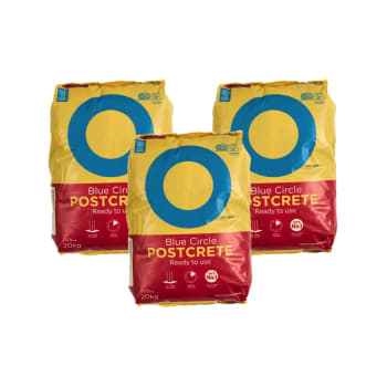multiple bags of blue circle postcrete