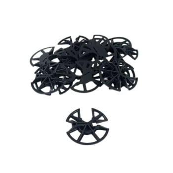 multiple black plastic insulation clips
