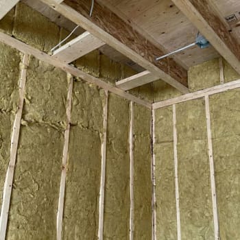 rockwool in timber frame wall