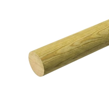 round pointed wooden fence post end