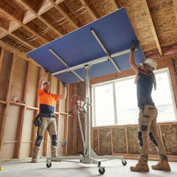sound plasterboard on ceiling