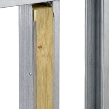 timber stud infill in metal c stud