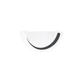 112mm Half Round External Stopend White