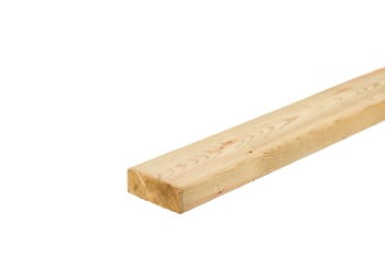 angled view of 5x2 sawn treated timber