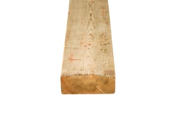 head on view of 5x2 sawn treated timber