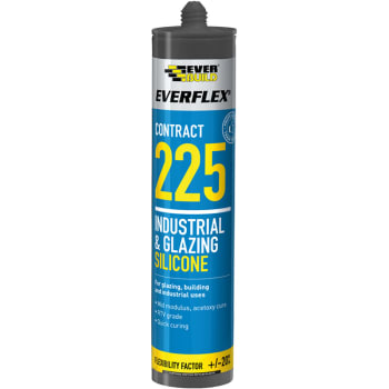 front of everbuild glazing silicone black 295ml