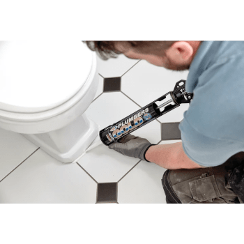 using everbuild plumbers gold sealant around toilet base
