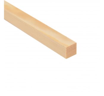 angled view of 25mm planed softwood timber