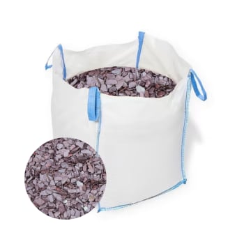 bulk bag of plum slate chippings