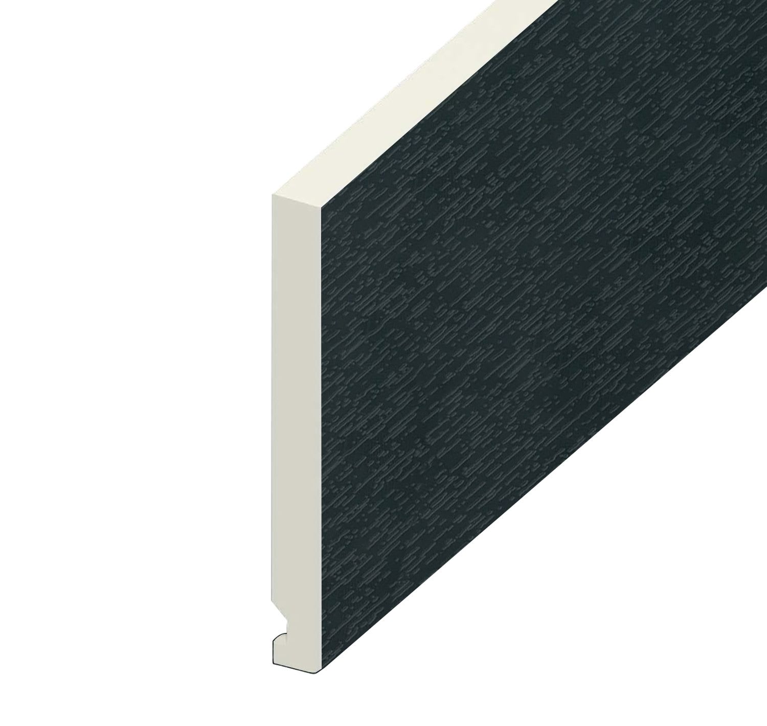 16mm Flat Grey Fascia Board 225mm x 5m