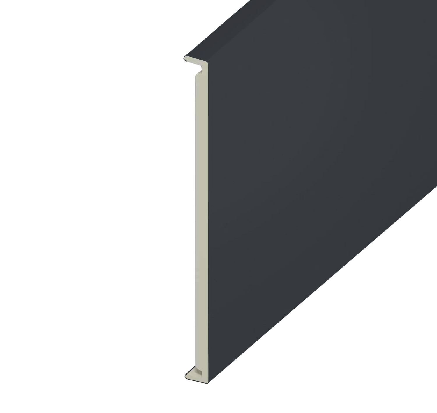 18mm Plain Anth Grey Double Fascia Board 450mm x 5m