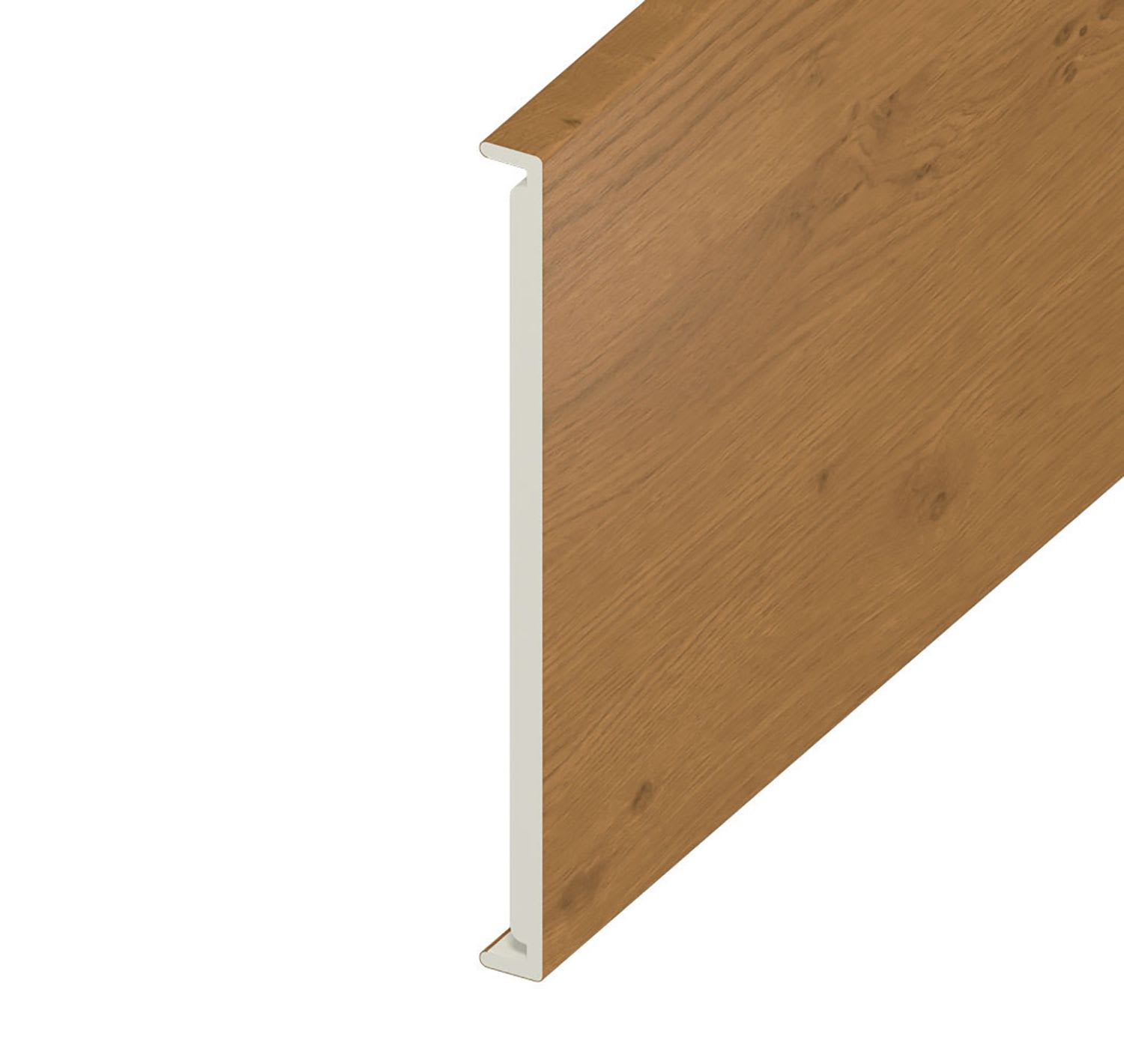 18mm Plain Irish Oak Double Fascia Board 450mm x 5m