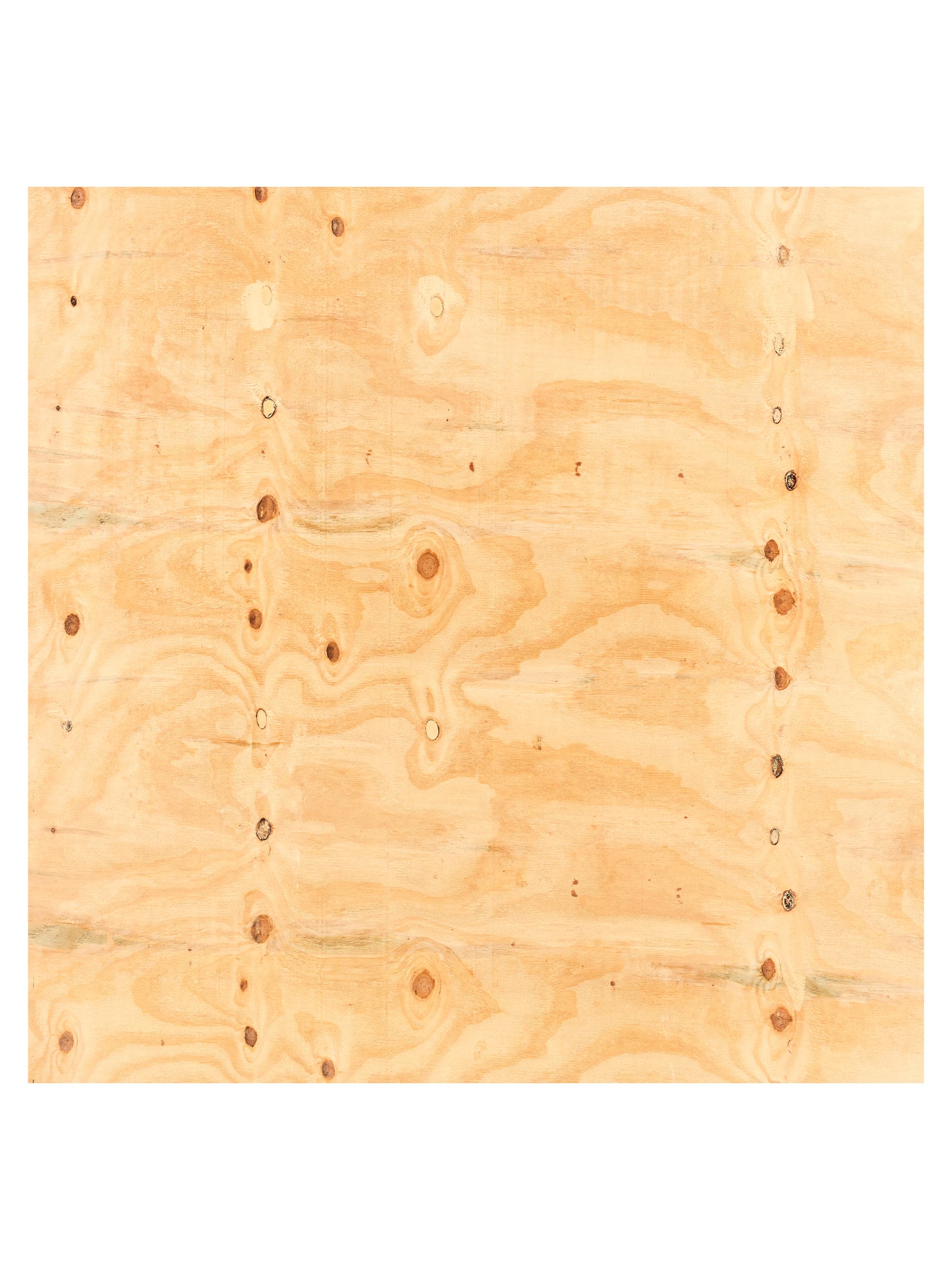 front face of 18mm softwood shuttering plywood