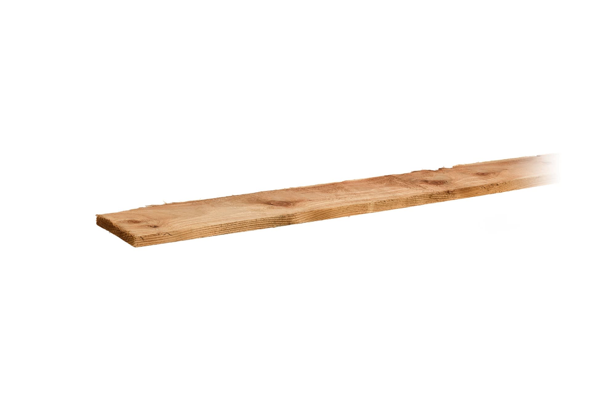 side view of 22mm x 150mm brown treated carcassing timber