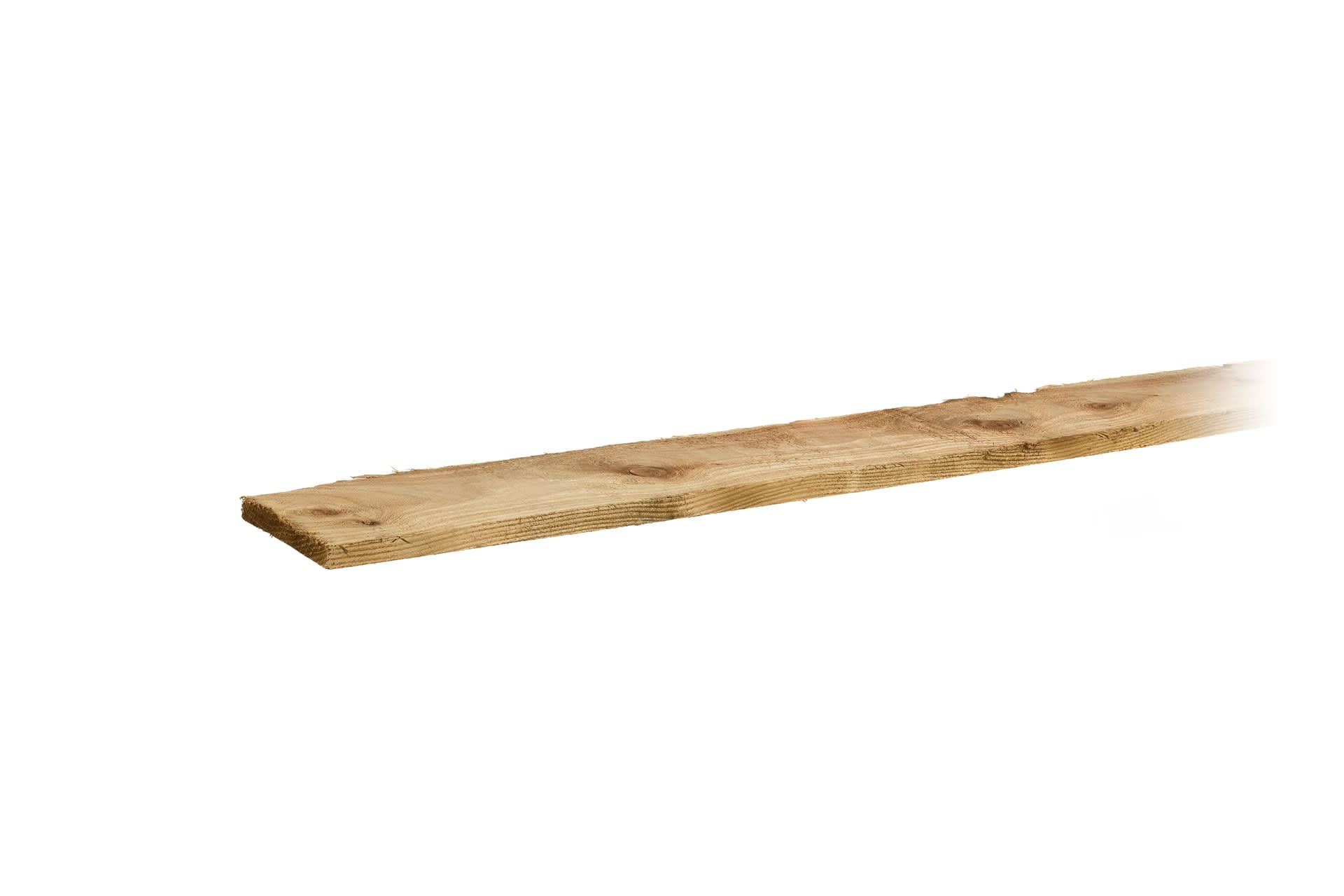 side view of 22mm x 150mm green treated carcassing timber
