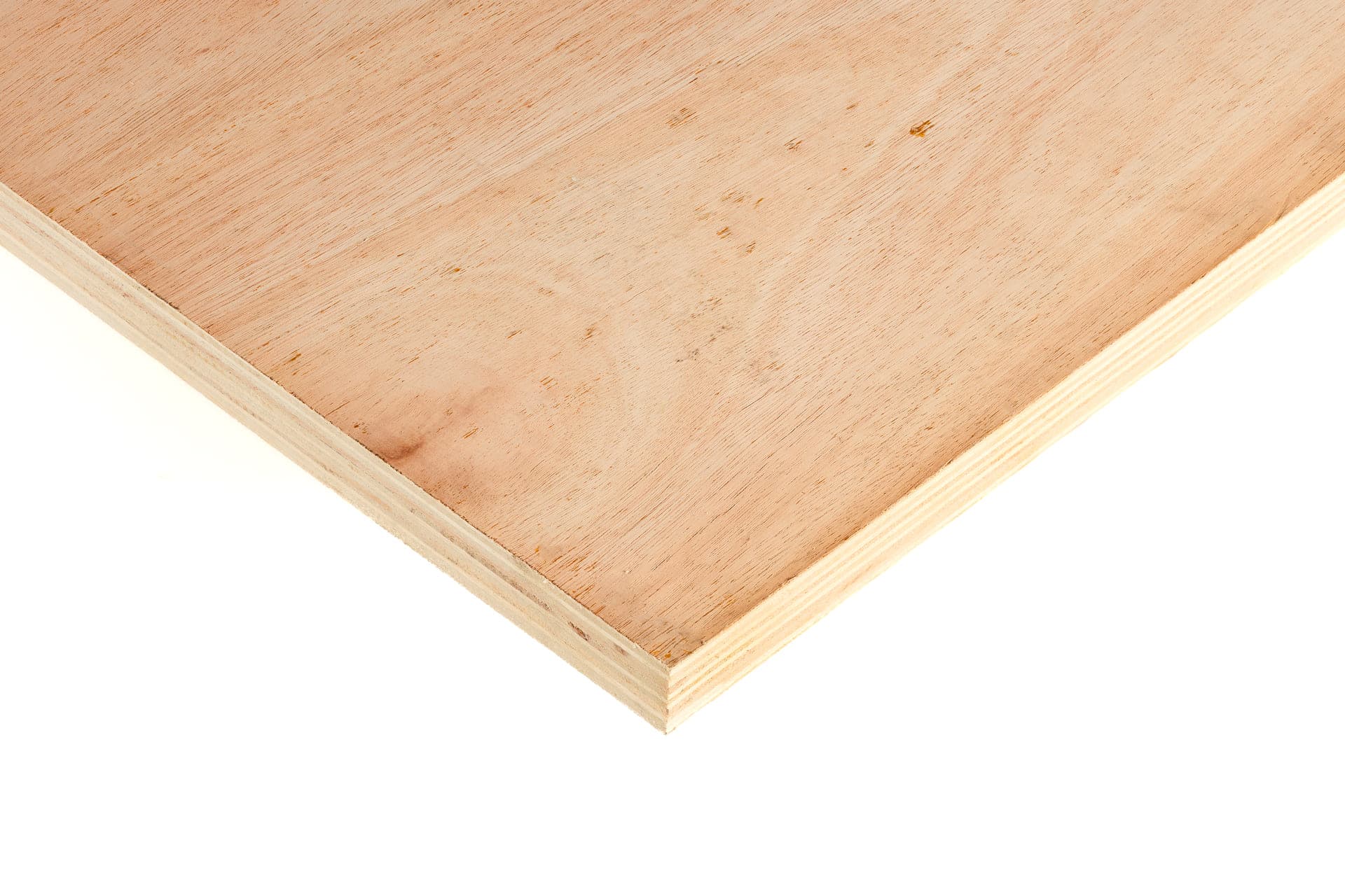 Corner of 25mm structural plywood