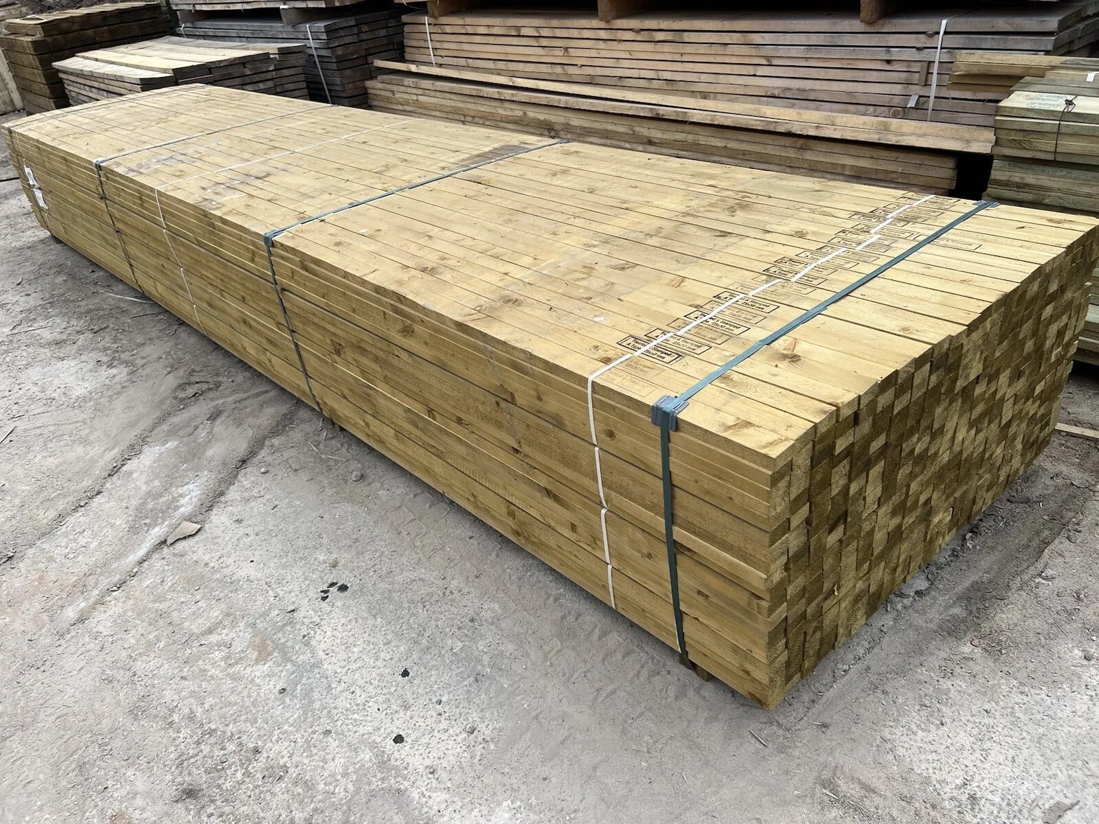 19mm x 38mm Sawn Treated Timber Batten (1.5" x 0.75") 4.8m - Pack of 675