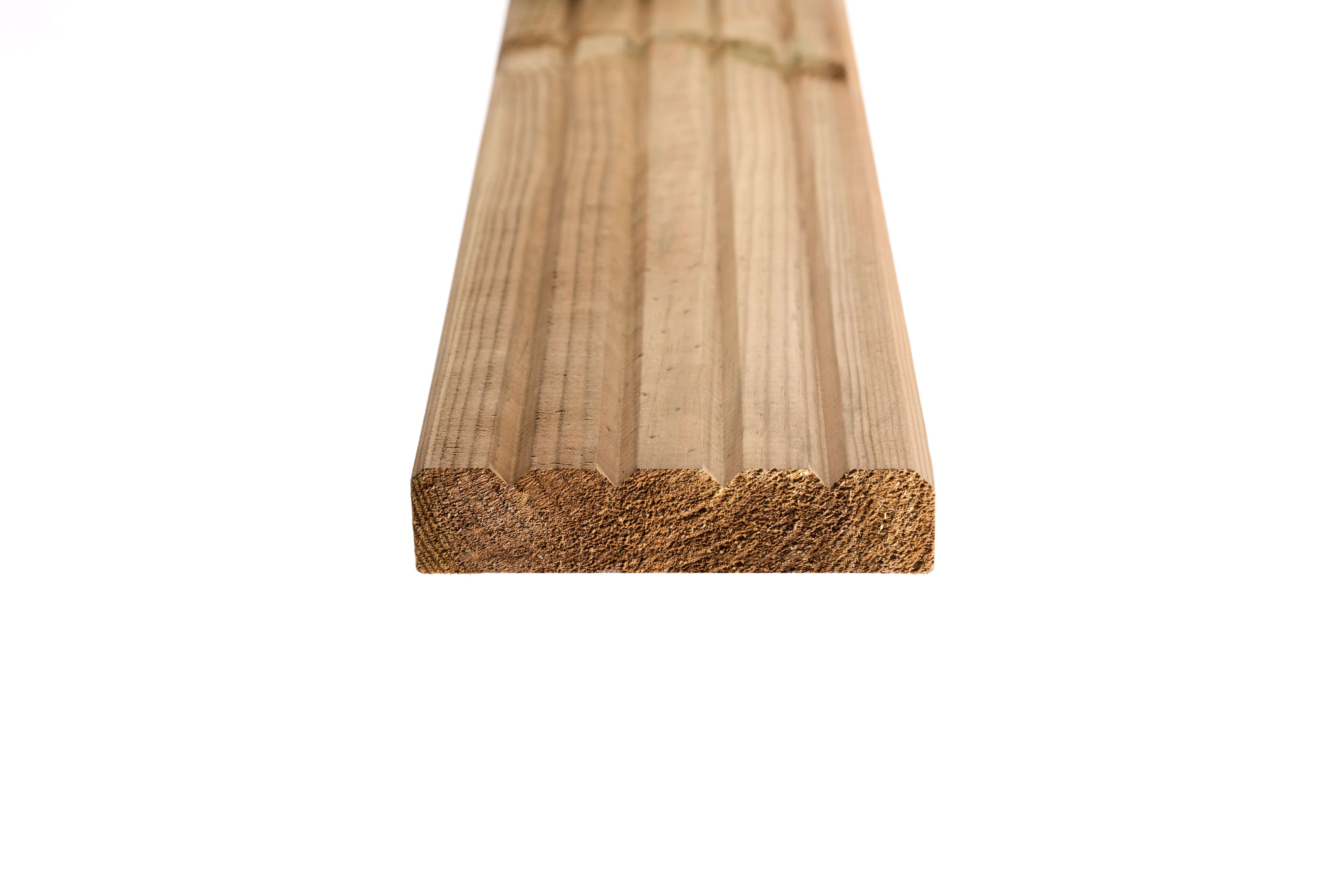32mm x 125 decking end grooved smooth