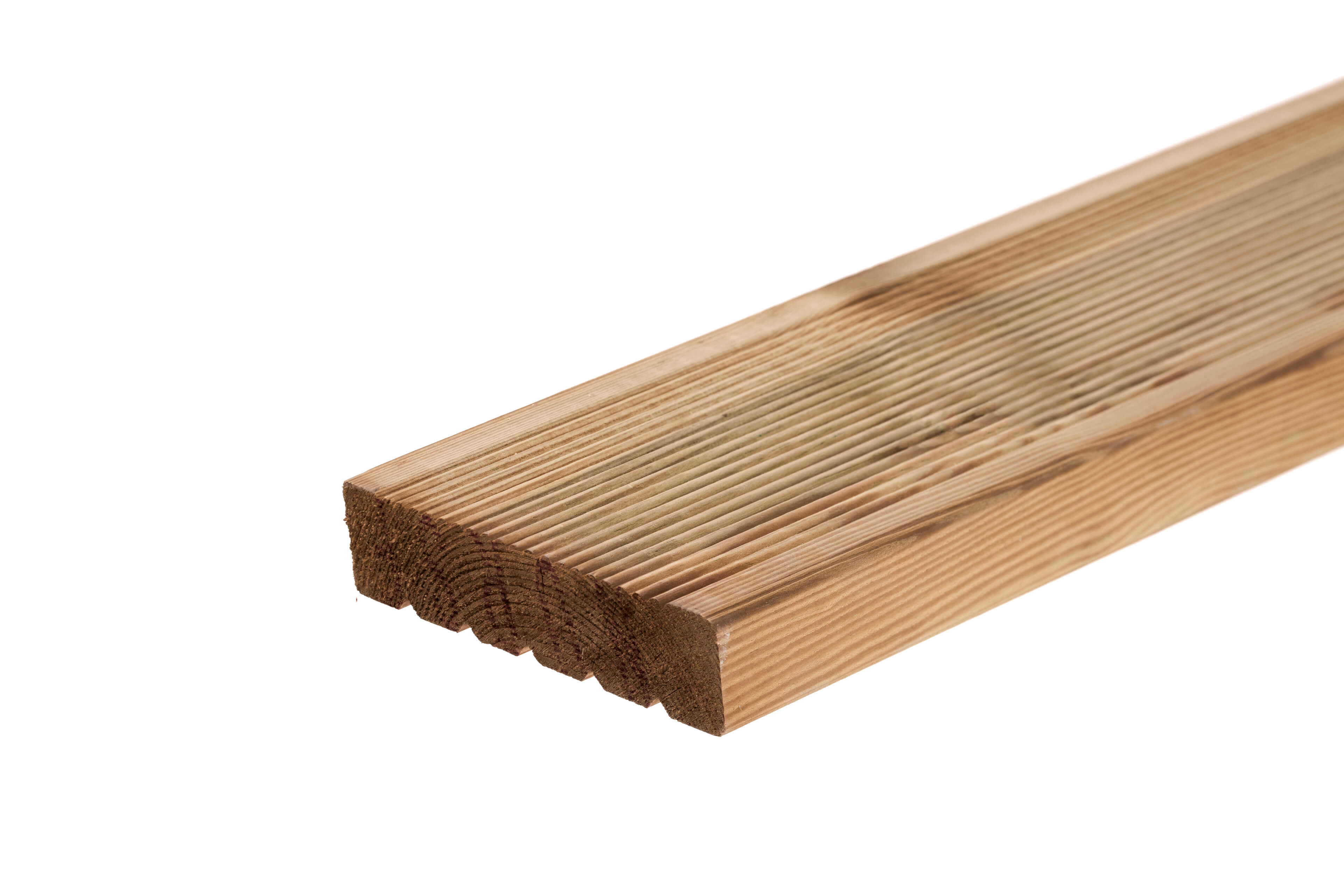 38mm x 150 decking angle grooved reeded