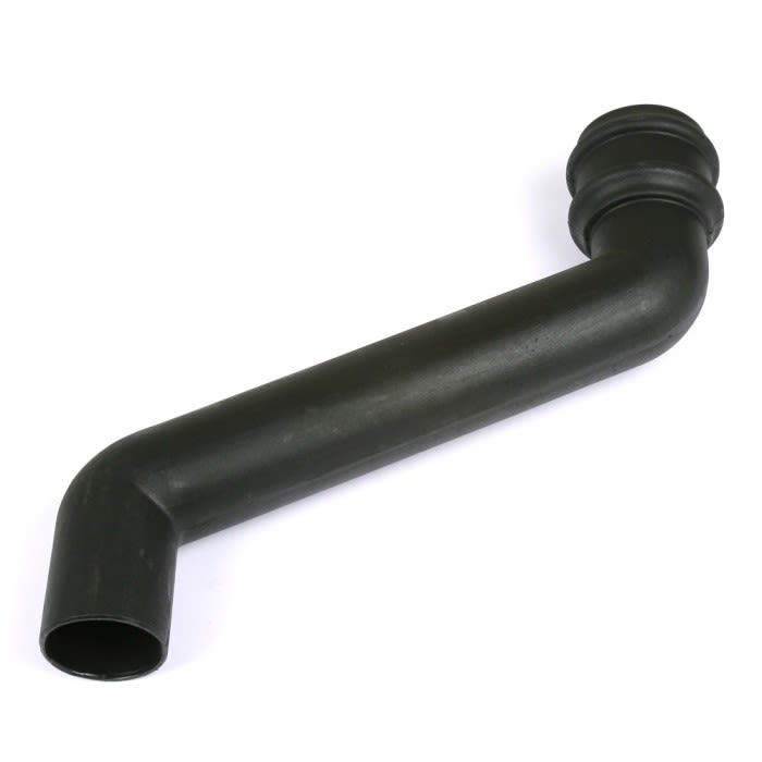 68mm Cast Iron Effect Downpipe Offset Bend Black 305mm