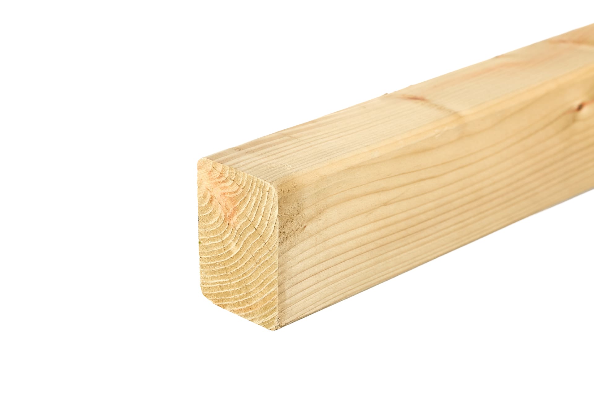 angled side view of 4x3 sawn treated timber