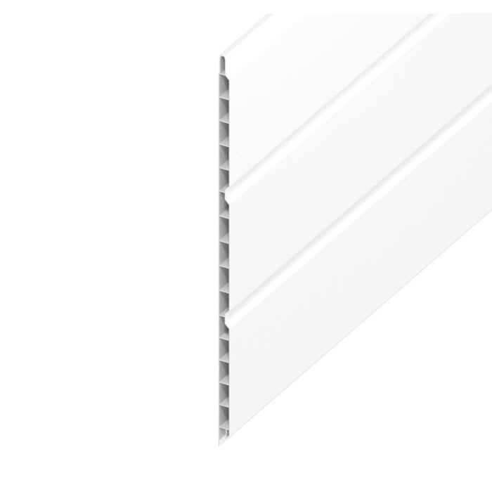 9mm Hollow Soffit Board White 300mm x 5m
