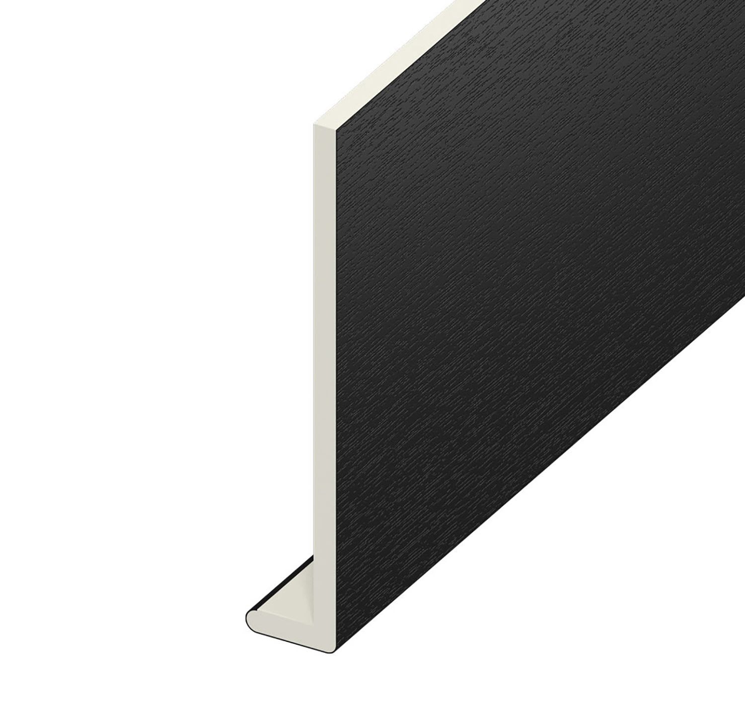 9mm Plain Black Ash Capping Board 150mm x 5m
