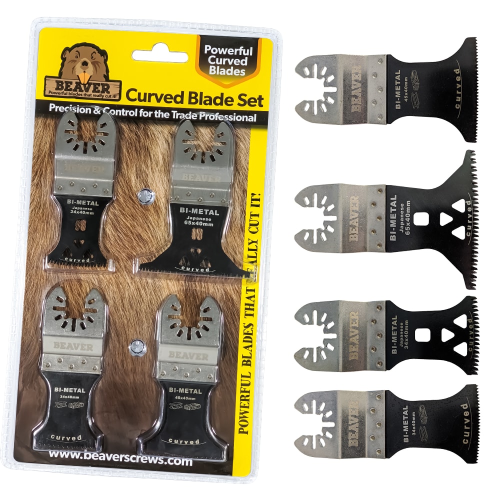 Beaver Curved Blade 4 Piece Set