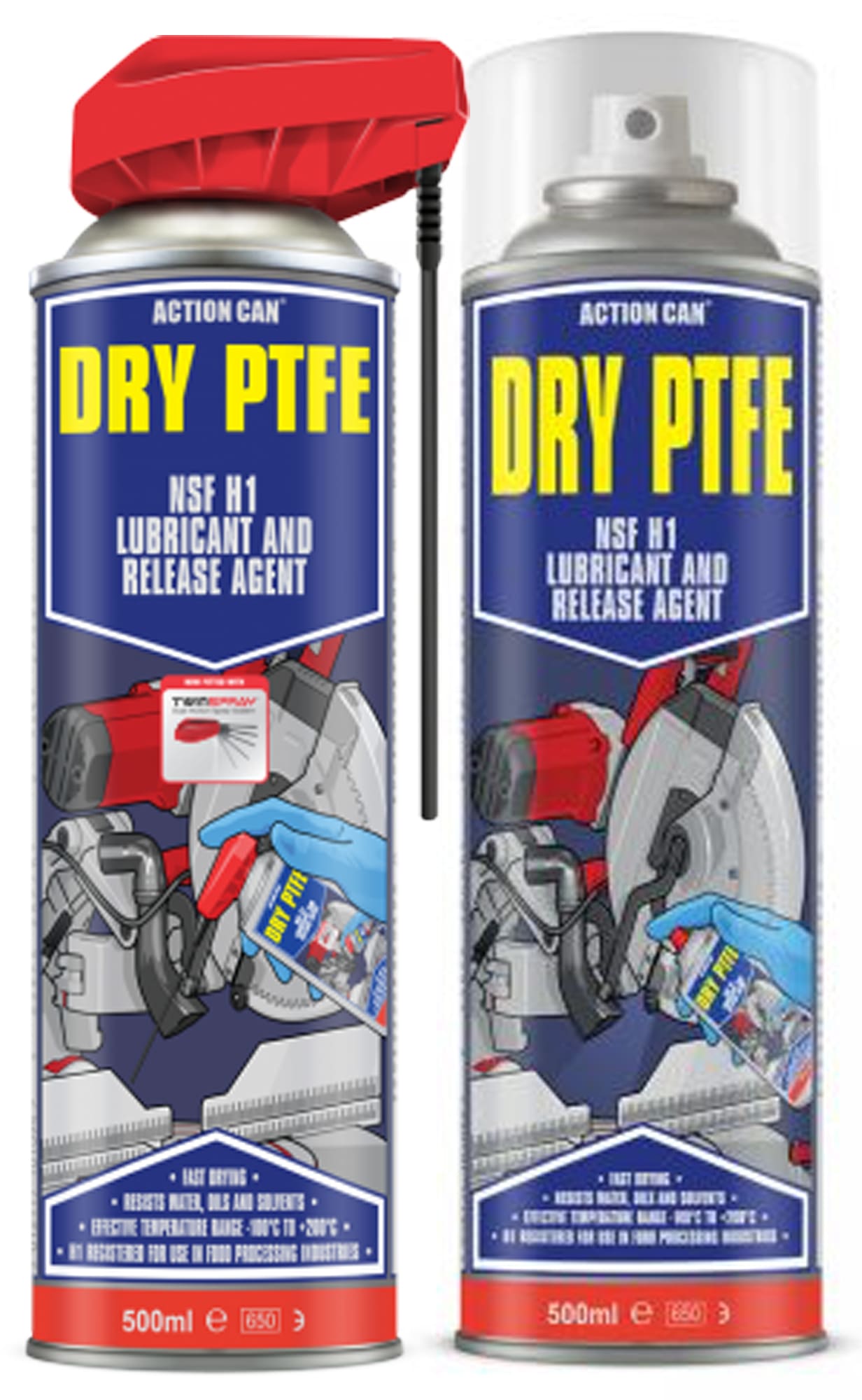 PTFE Dry Twinspray Lubricant & Release