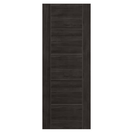 JB Kind Tigris Dark Grey Laminate Internal Door 35 x 1981 x 610mm