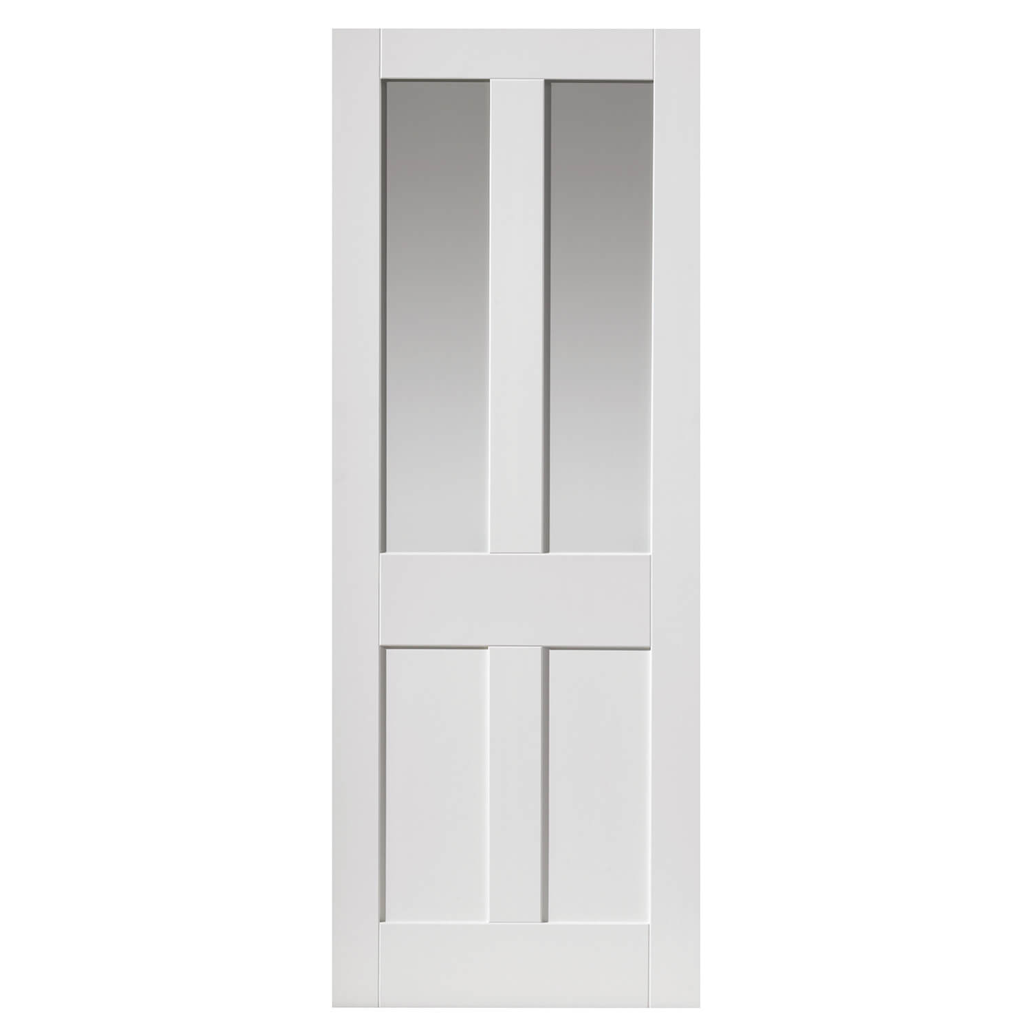 JB Kind Rushmore White Clear Glazed Internal Door 35 x 1981 x 762mm