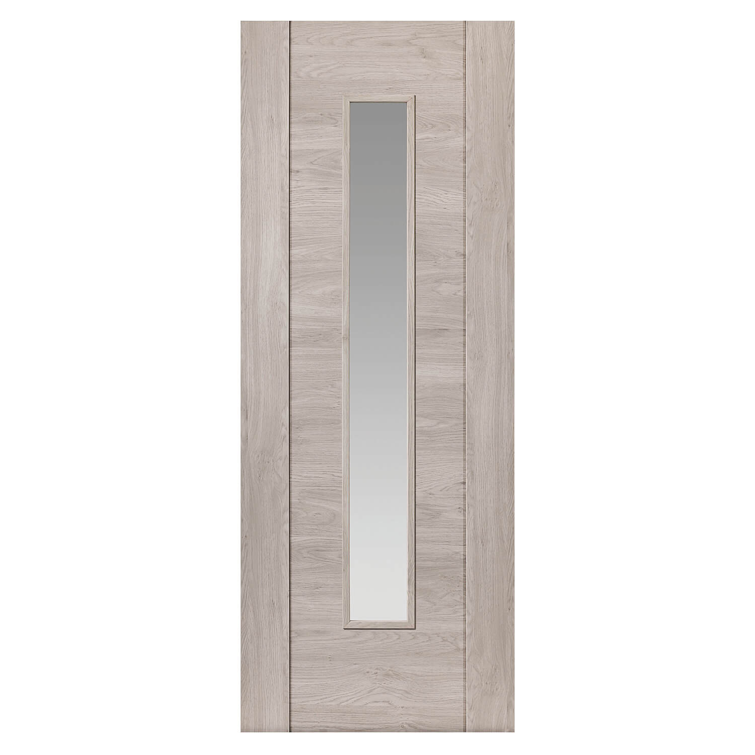 JB Kind Alabama Light Grey Glazed Laminate Internal Door 35 x 1981 x 686mm