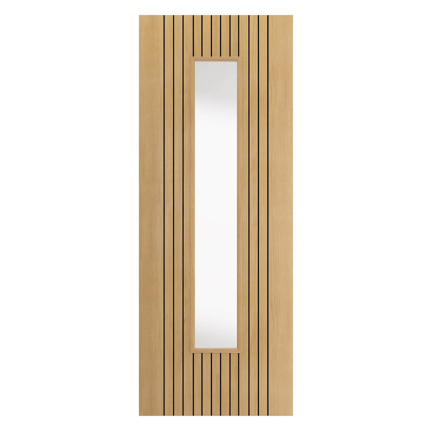 JB Kind Aria Oak Glazed Internal Door 35 x 1981 x 610mm