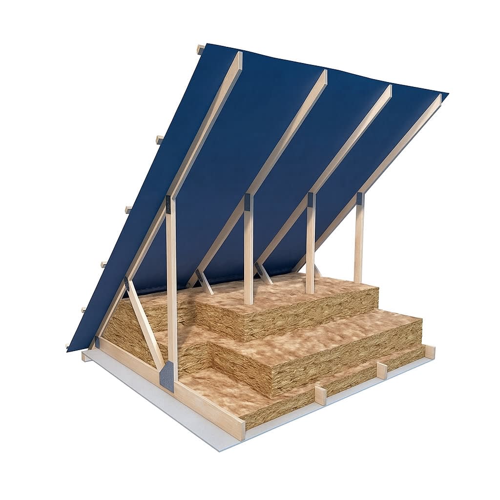 loft insulation roll build up