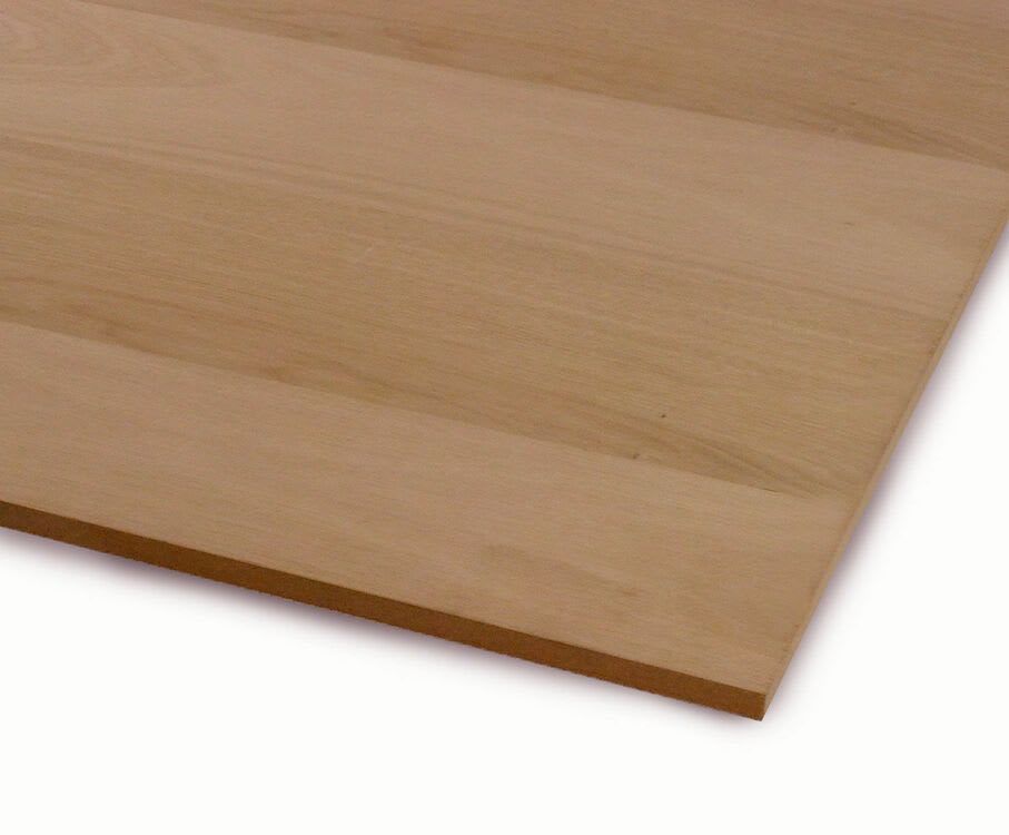 6mm Oak Veneered MDF Board Crown Cut A/B Grade 2440mm x 1220mm (8' x 4') - Pack of 90