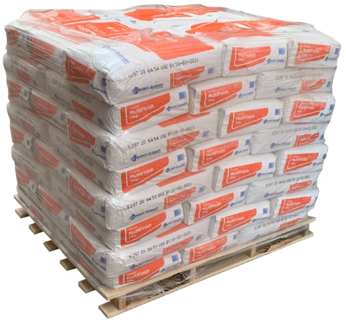 British Gypsum Thistle Multi Finish Plaster 25kg - Pallet of 56