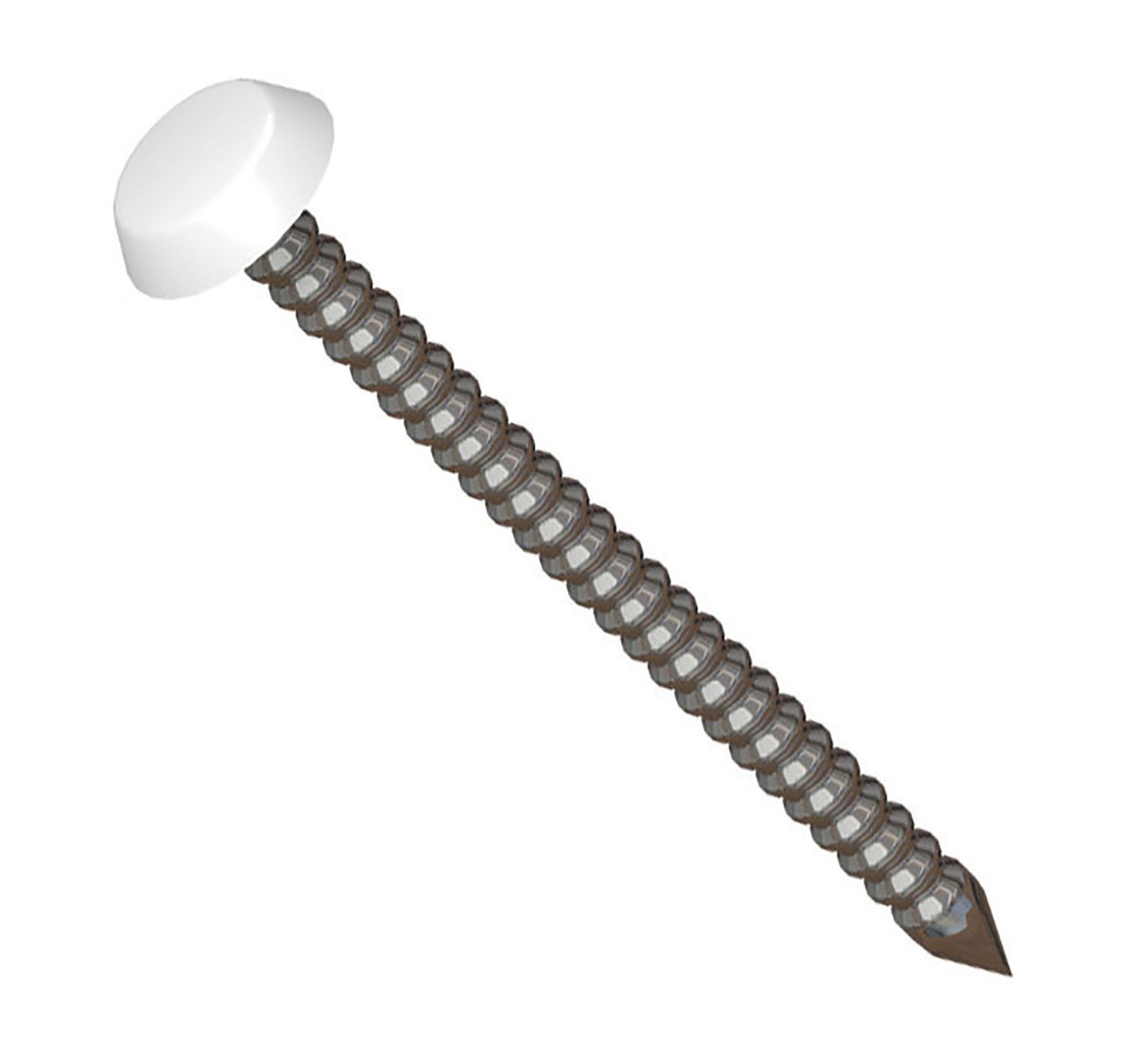Polytop Fixing Pins White 30mm (Box of 250)
